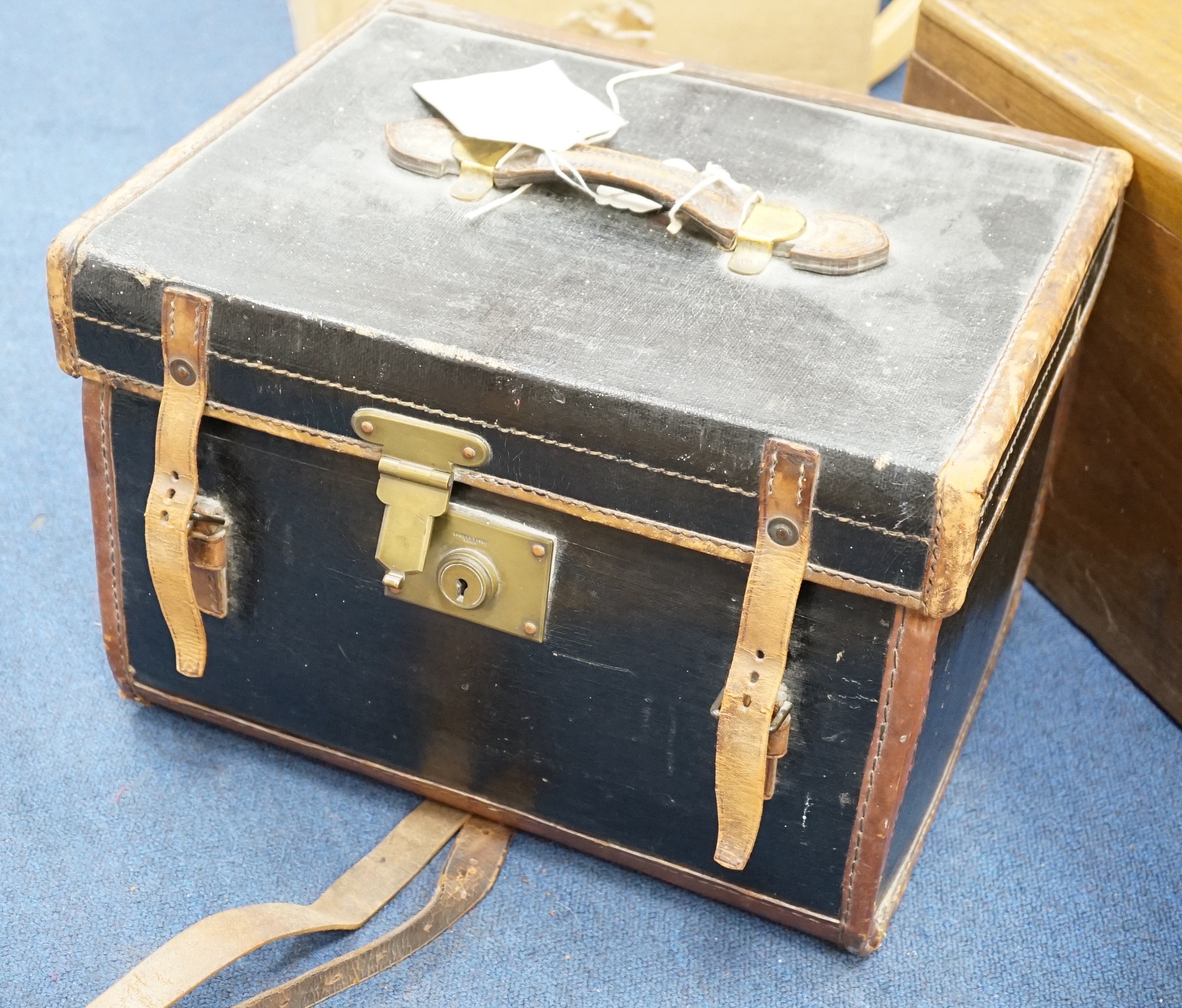 A Victorian brass mounted coromandel wood toilet box, containing fourteen engraved silver mounted toilet jars, by Thomas Whitehouse, London, 1865